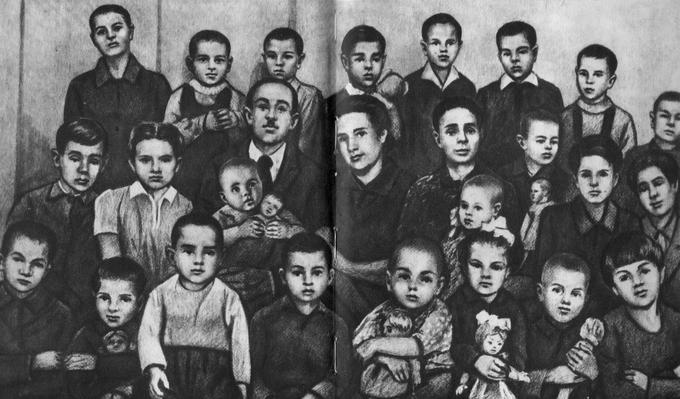 Семья Деревских в 1946 году.
